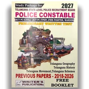 Writers Telangana Police Constable Preliminary Exam 2 Books Study Package 2026[English Medium] 899-529